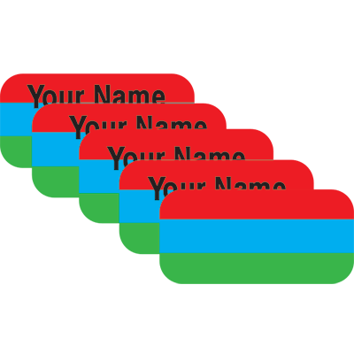 Personalized Waterproof Name Labels Press and Stick Custom Name Stick on Clothing Labels. Customized Up to 3 Lines Great for Camp & Daycare