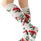 12 Pair, Knee High Holiday X-Mas Socks, 12 Different Designs, Christmas Size 9-11