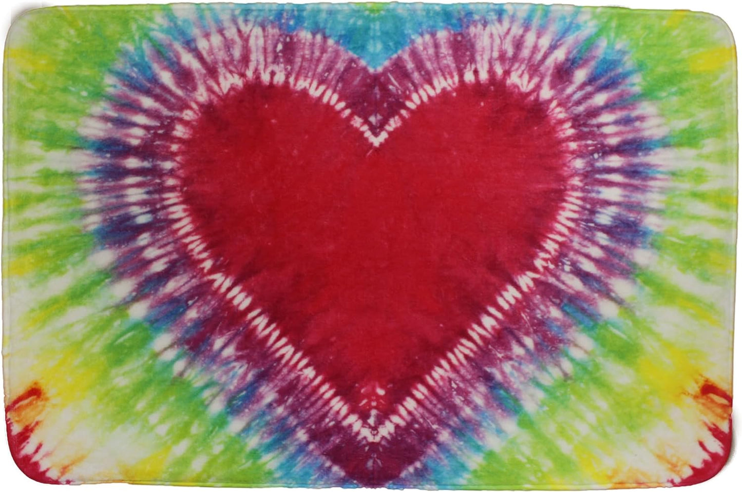 GILBIN'S Super Soft and Comfy Floor Mat Bunk Camp Floor Mats (Pink Love Tie Dye )