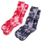 Gilbin 2 Pair Women Tie Dye Fuzzy Socks Warm Super Soft Plush Slipper Sock Casual Home Sleeping Cozy Crew Socks