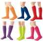 Women Thick Comfortable Soft Fuzzy Socks Solid Cozy Calf High Winter Plush Socks 6 Pairs Solid Style Size 9-11