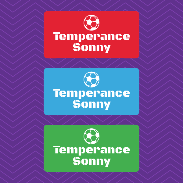 Sports Icons X-Small Labels – Personalized Waterproof Name Stickers