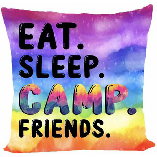 Camp Bunk Kids Autograph Pillows A Great Pre-Camp Gift for Boys Or Girls(Eat Sleep Camp)