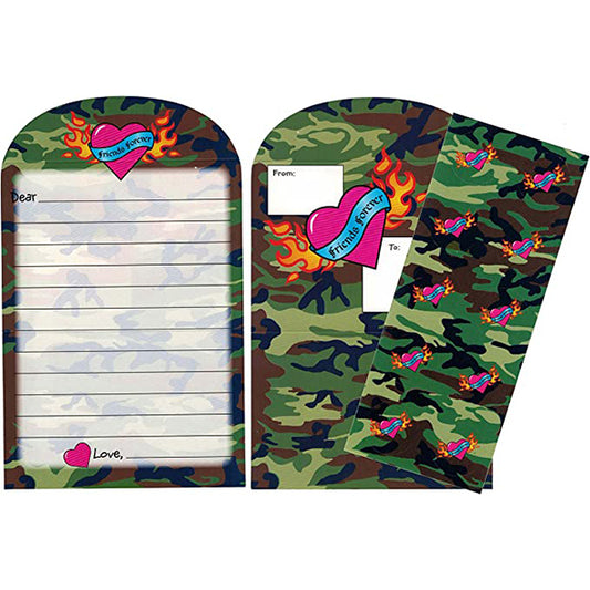 Fold & Seal Stationery Set Camo Love Fold-over Stationery