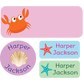 Personalized Daycare Name Labels, Custom Waterproof Name Stickers for Clothing Tags, Water Bottles, Lunch Boxes and School Supplies