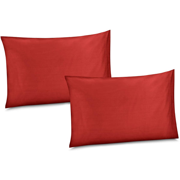 100% Cotton/Percale 210 Thread Count Pillow Cases Set of 2 King Size Soft Calret Cotton Pillow Cover for Sleeping-Bedroom Pillowcases