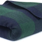 Super Soft and Warm Wool Green/Blue Plaid Blanket - Twin Size