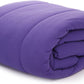 100% Cotton Jersey Knit Comforter - Twin Size - Purple