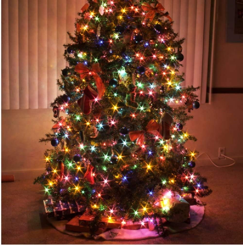 140 Indoor Multi-Color Musical Christmas Lights - Plays 25 Classical Holiday Songs - 8 Function Chaser - Green Wire - 26 Ft Wire Length, 2" Space Between Bulbs