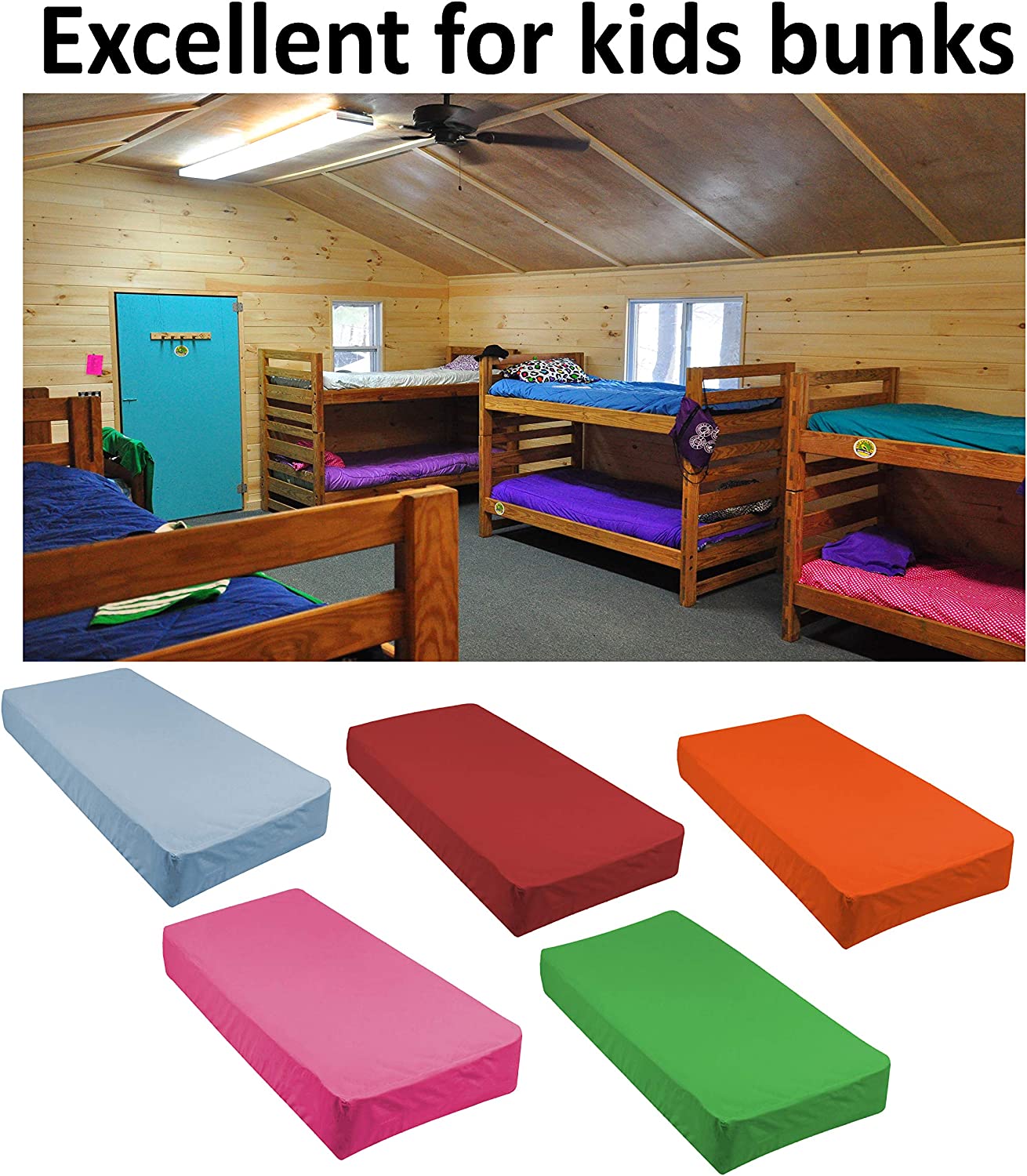 Gilbins Cot Size 30" x 75" Fitted Sheet, Made of Ultra Soft Cotton, Perfect for Camp Bunk Beds / RVs / Guest Beds Hot Pink
