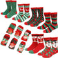 Gilbin Mens Fuzzy and Soft Christmas Holiday Socks, Anti Slip Socks Sole, 6 Pack, Size 10-14