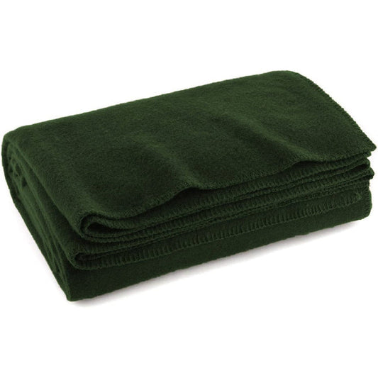 Super Soft and Thick Warm Wool Washable Throw Blanket 66" x 84" inches Forest Green