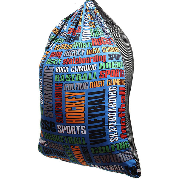 Mesh Laundry Bag with Drawstring for Sleep Away Camp Laundry Sports Graffiti