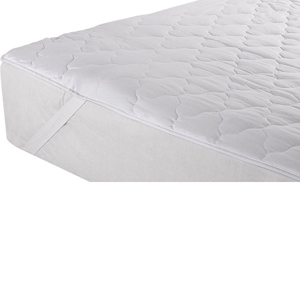 Quilted Cot Size Cotton Top Camp Mattress Pad Fits on Most Camping cots, R/V bunk beds, Home cots, Boat bunks, roll-Away-beds,