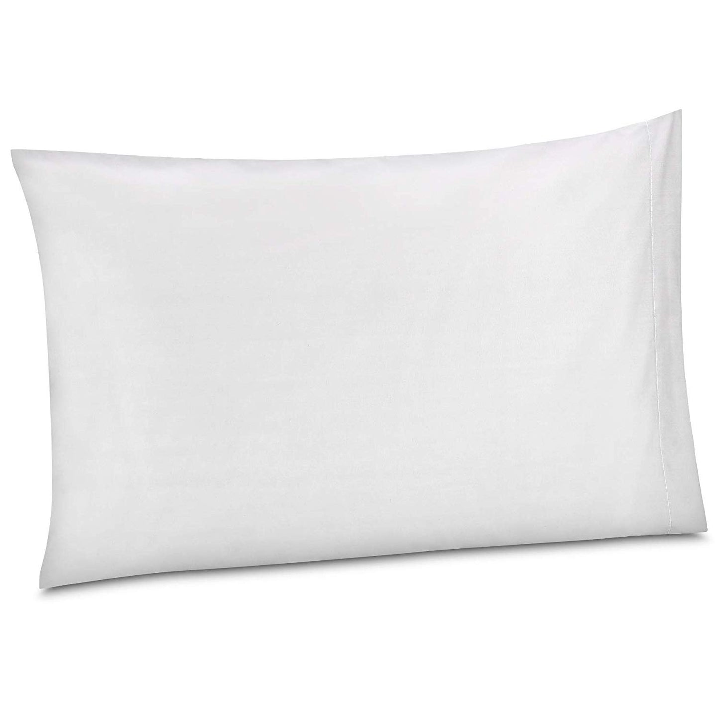 100% Cotton/Percale 210 Thread Count Pillow Cases Set of 2 Soft White Cotton Pillow Cover for Sleeping-Bedroom Pillowcases