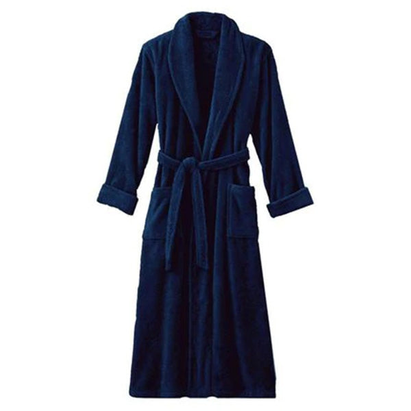 Terry Robe for Boys and Girls, Hooded, Blue